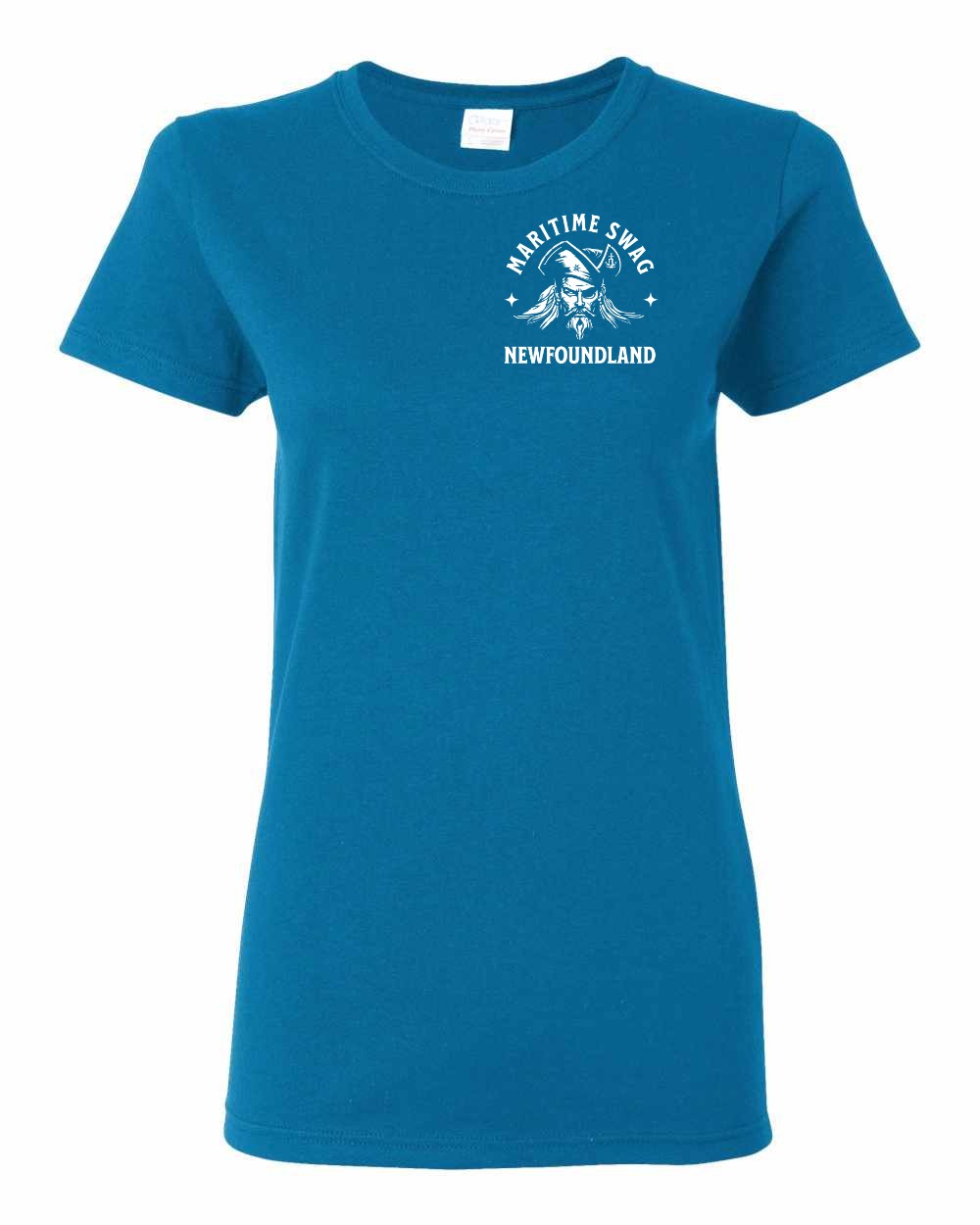 Maritime Swag NFLD Pirate Left Chest Women's Tee