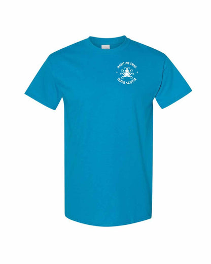 Maritime Swag Nova Scotia Octopus Left Chest mens-tee