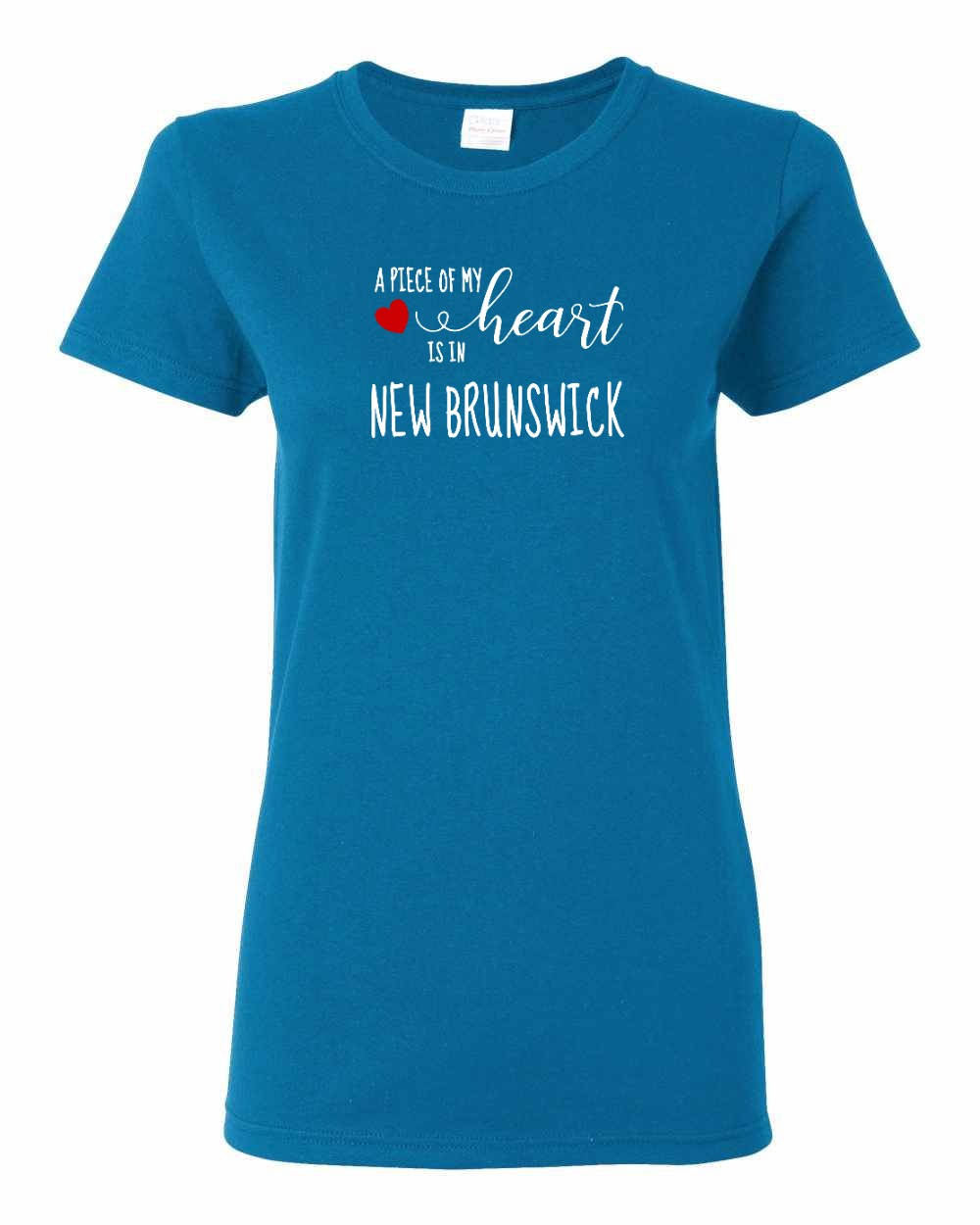 A piece of My heart in New Brunswick (Red Heart) Full Women's Tee