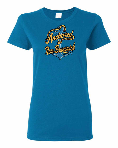 Anchored in New Brunswick Full Women's Tee