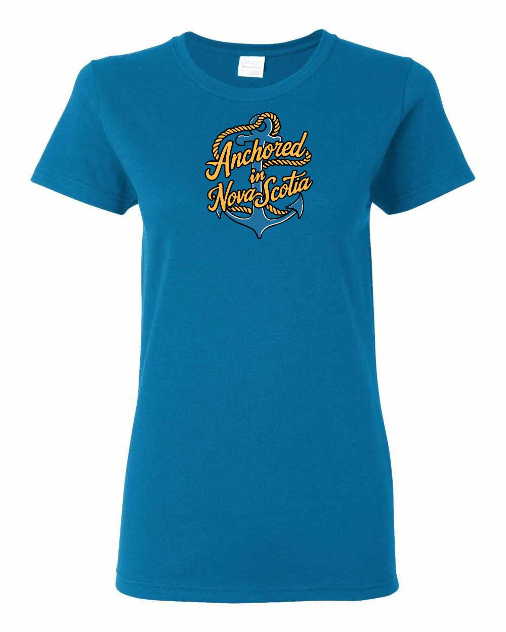 Anchored in Nova Scotia (New Design) Full womens-tee