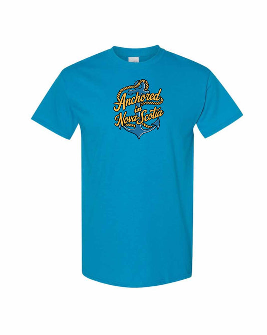 Anchored in Nova Scotia (New Design) Full mens-tee