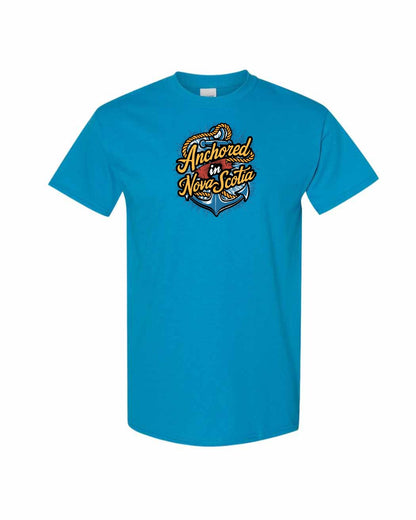 Anchored In Nova Scotia (Old Design) Full mens-tee