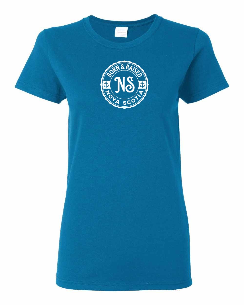 Born & Raised Nova Scotia Full womens-tee