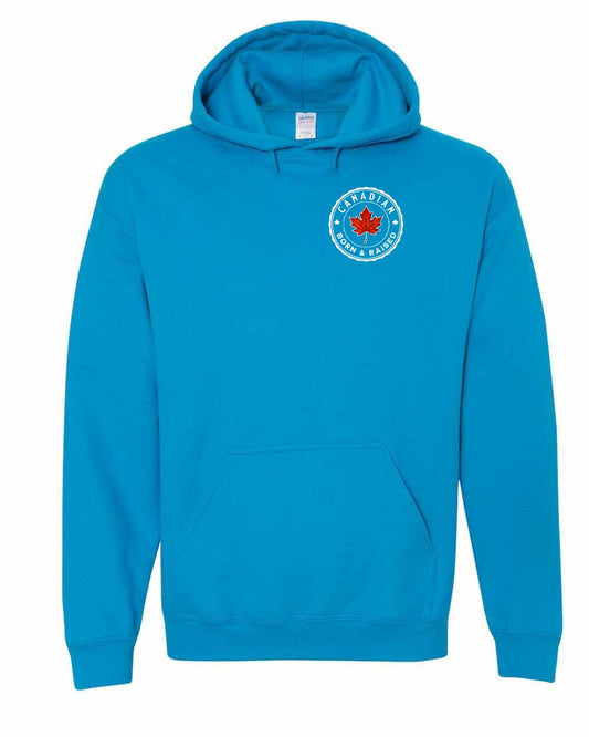 Canadian Born & Rasied Left Chest and Back Pullover