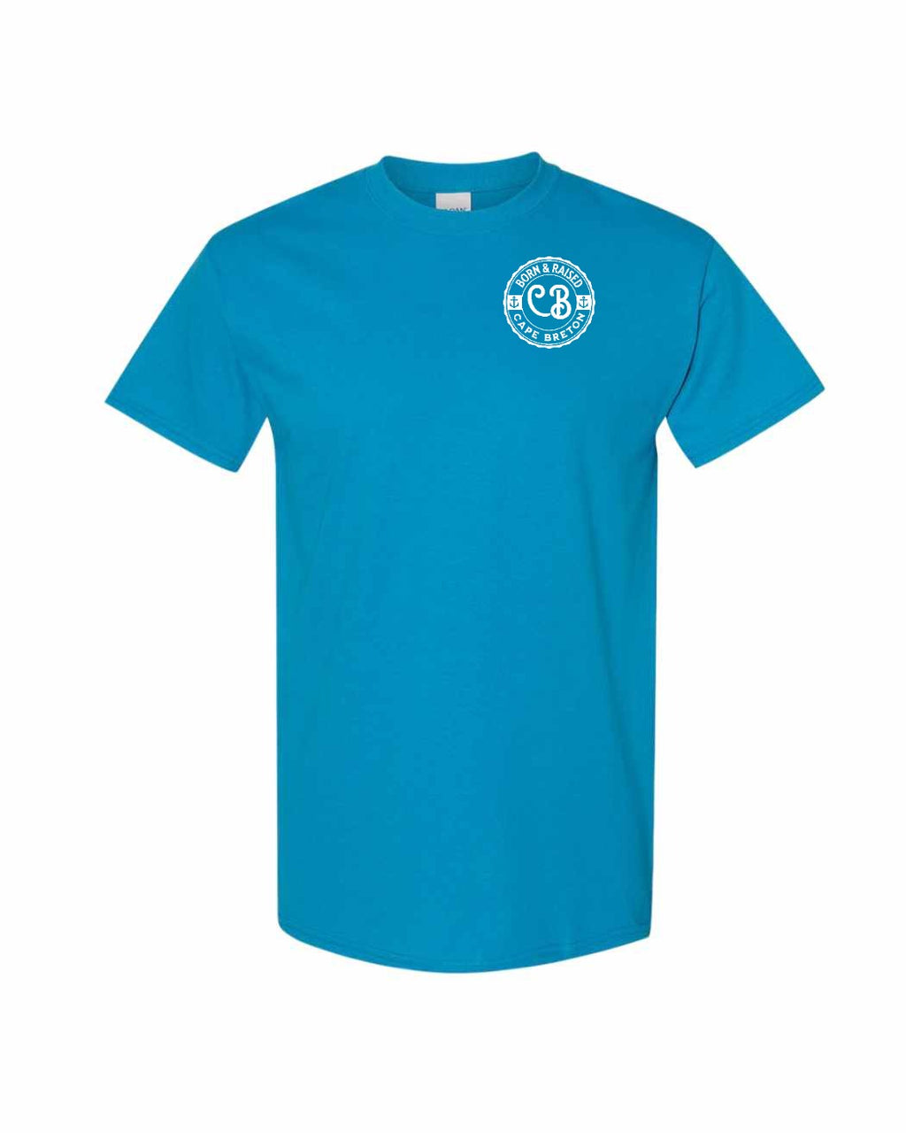 Born & Raised CB Left Chest and Back Men's Tee