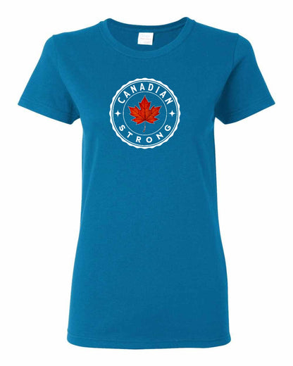 Canadian Strong Leaf Full Front Women's Tee