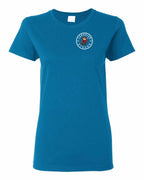 Canadian Strong Beaver Left Chest and Back Women's Tee - Gildan Canada (sewn Internationally)