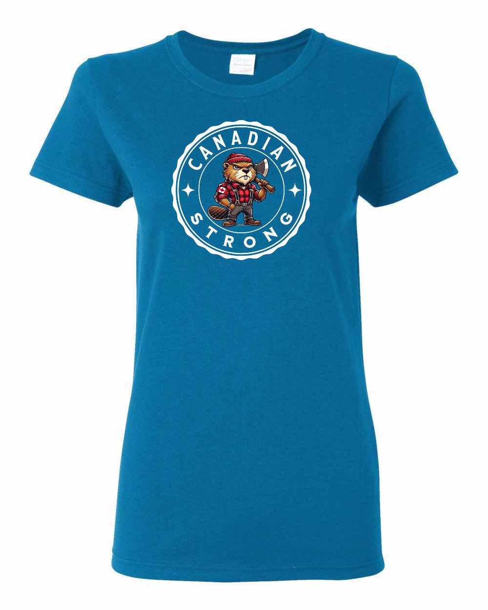 Canadian Strong Beaver Full Front Women's Tee