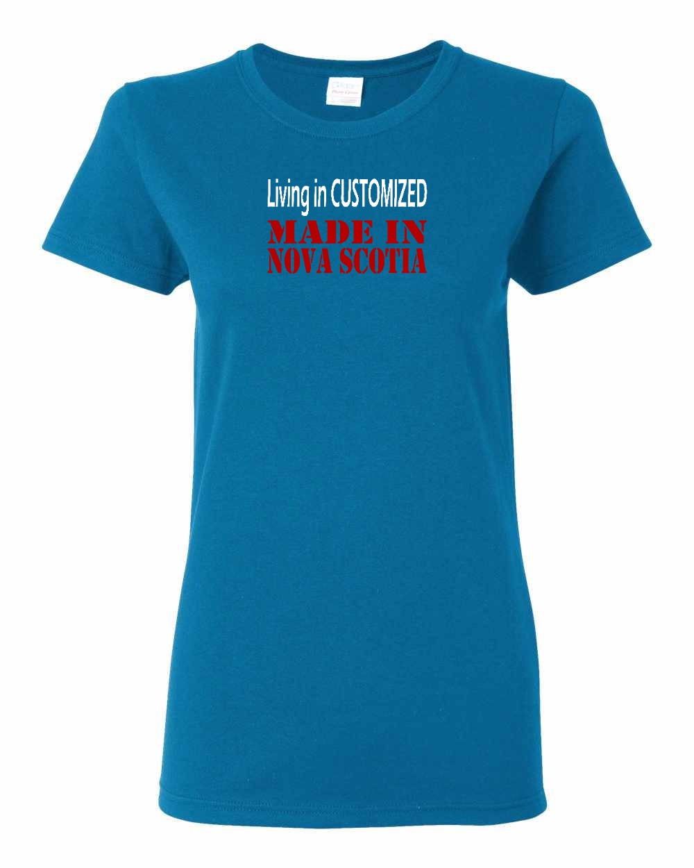 Living in Custom Made in Nova Scotia Full womens-tee