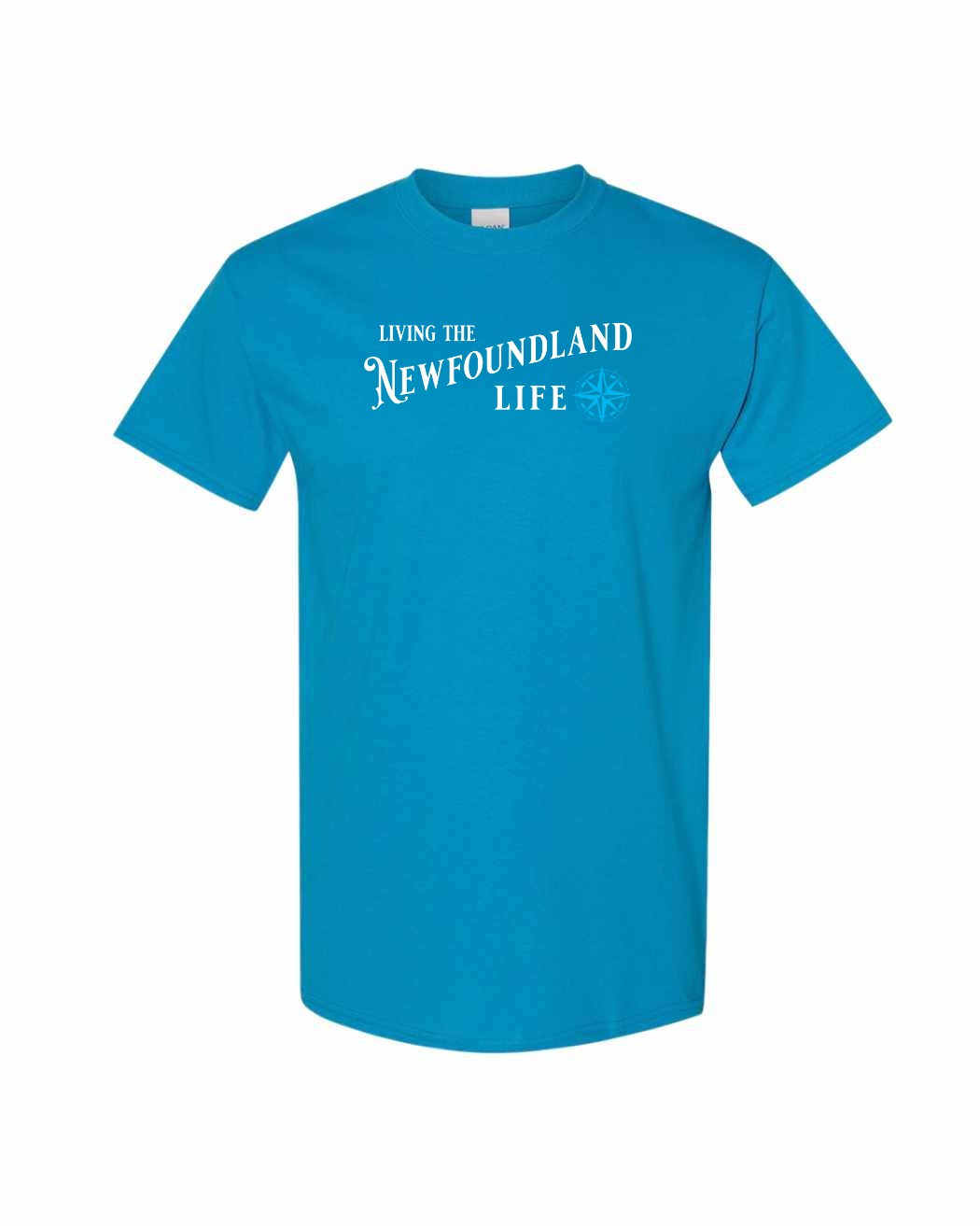 Living the Newfoundland Life blue Full Men's Tee