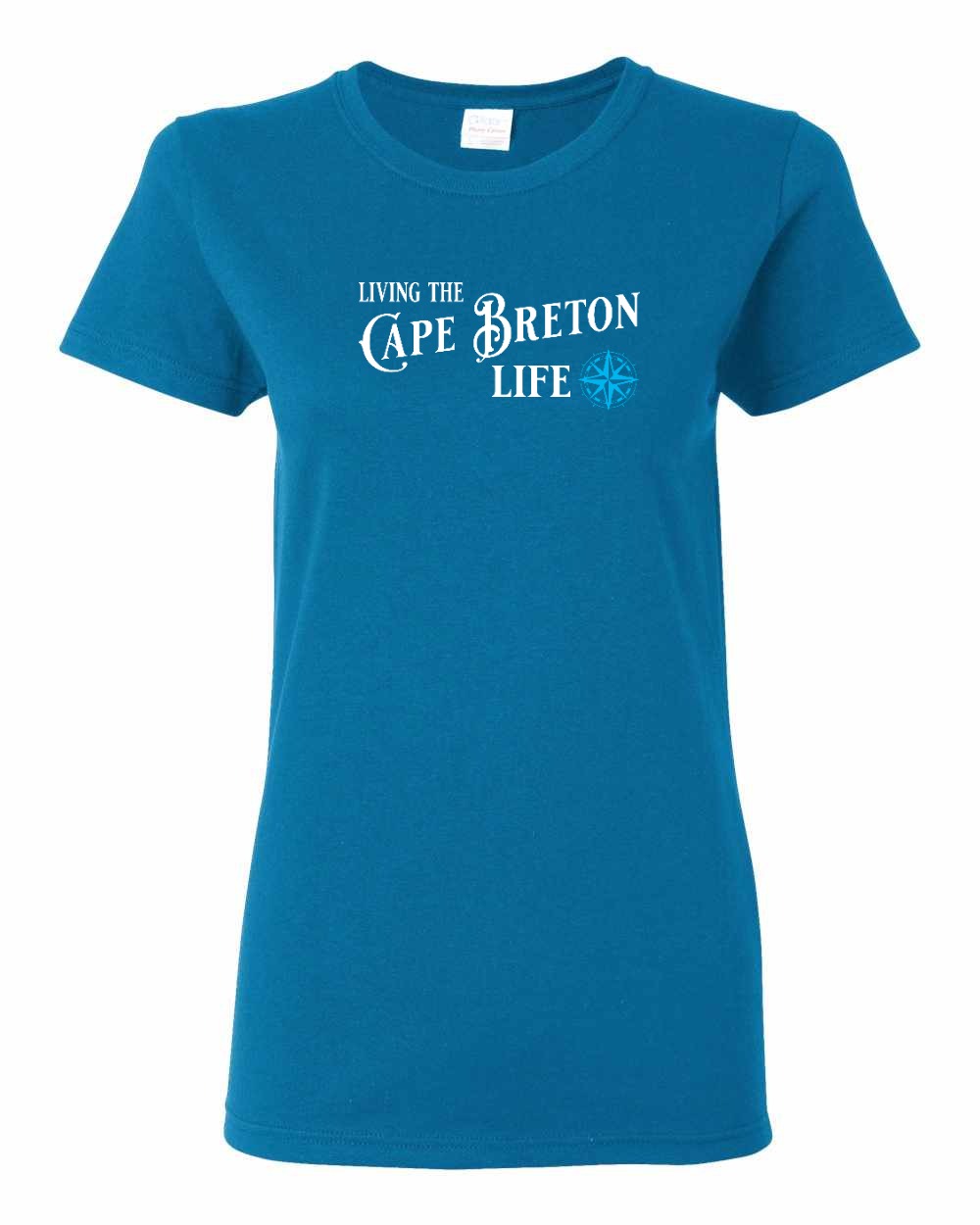 Living the Cape Breton Life blue Full Women's Tee