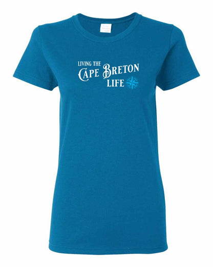 Living the Cape Breton Life blue Full Women's Tee