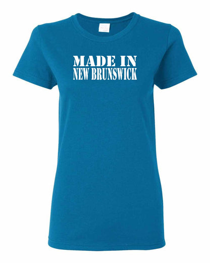 Made In New Brunswick ( White Lettering) Full Women's Tee