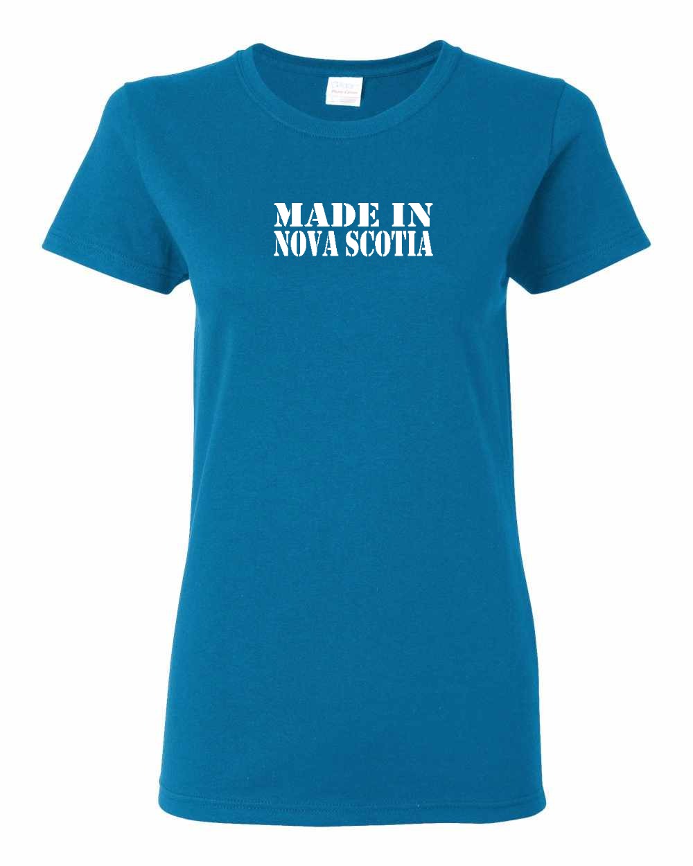 Made In NS ( White Lettering) Women's Tee