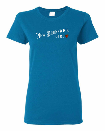 New Brunswick Girl Tartan heart Full Women's Tee
