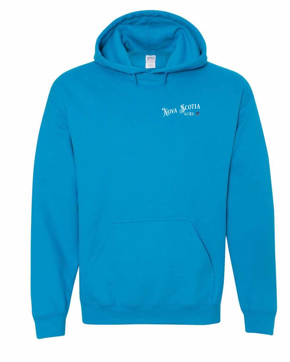 NS Girl Tartan Heart Left Chest and Back Pullover Hoodie - Unisex
