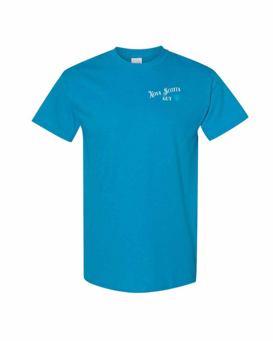 Nova Scotia Guy blue Left Chest mens-tee