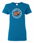 Proud to be Canadian Beaver Women's Tee - Gildan Canada (sewn Internationally)