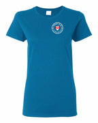 Proud to Be Canadian Heart Left Chest And Back Women's Tee - Gildan Canada (sewn Internationally)