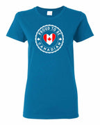 Proud to Be Canadian Heart  Women's Tee - Gildan Canada (sewn Internationally)