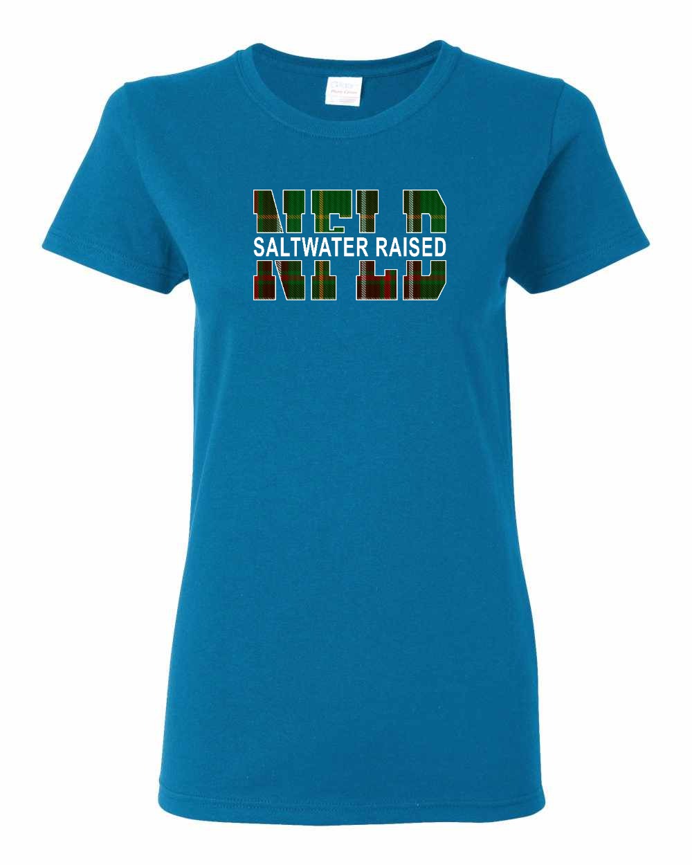 Newfoundland Saltwater Raised Full Front Women's Tee Printed NOT STITCHED