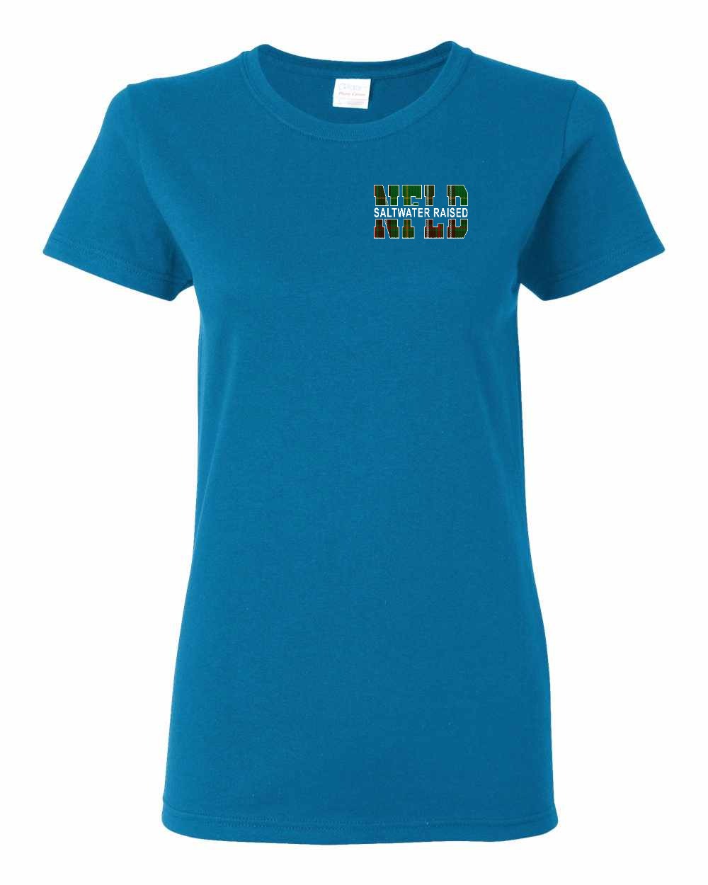 NFLD Saltwater Raised Left Chest and Back Women's Tee