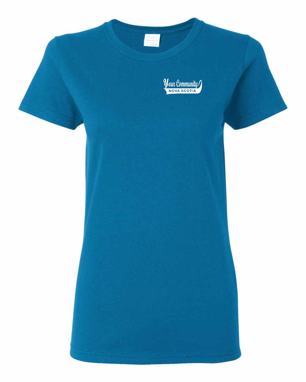 Your Community Swoop (Nova Scotia) Left Chest and Back womens-tee