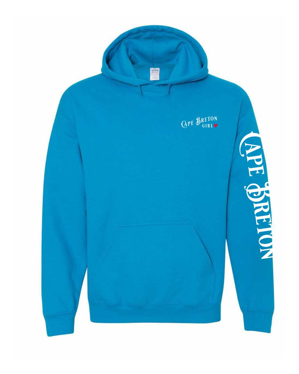 CB Girl Red Heart Left chest and Sleeve Pullover Hoodie - Unisex