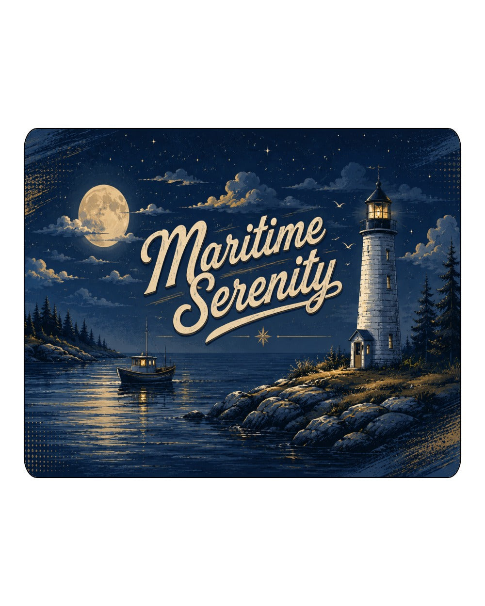 Maritime Serenity Night Sign