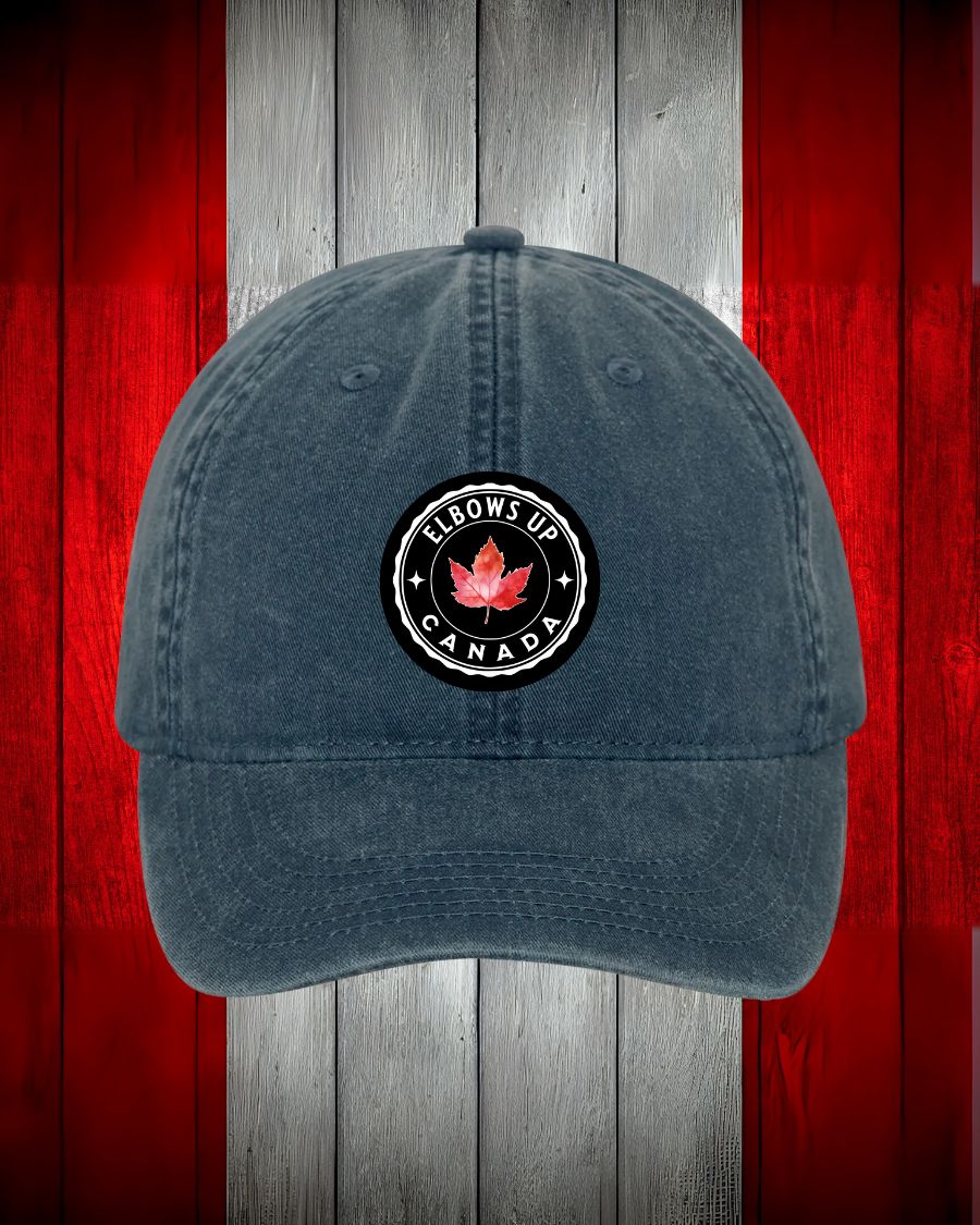 Elbows Up Leaf design Hat