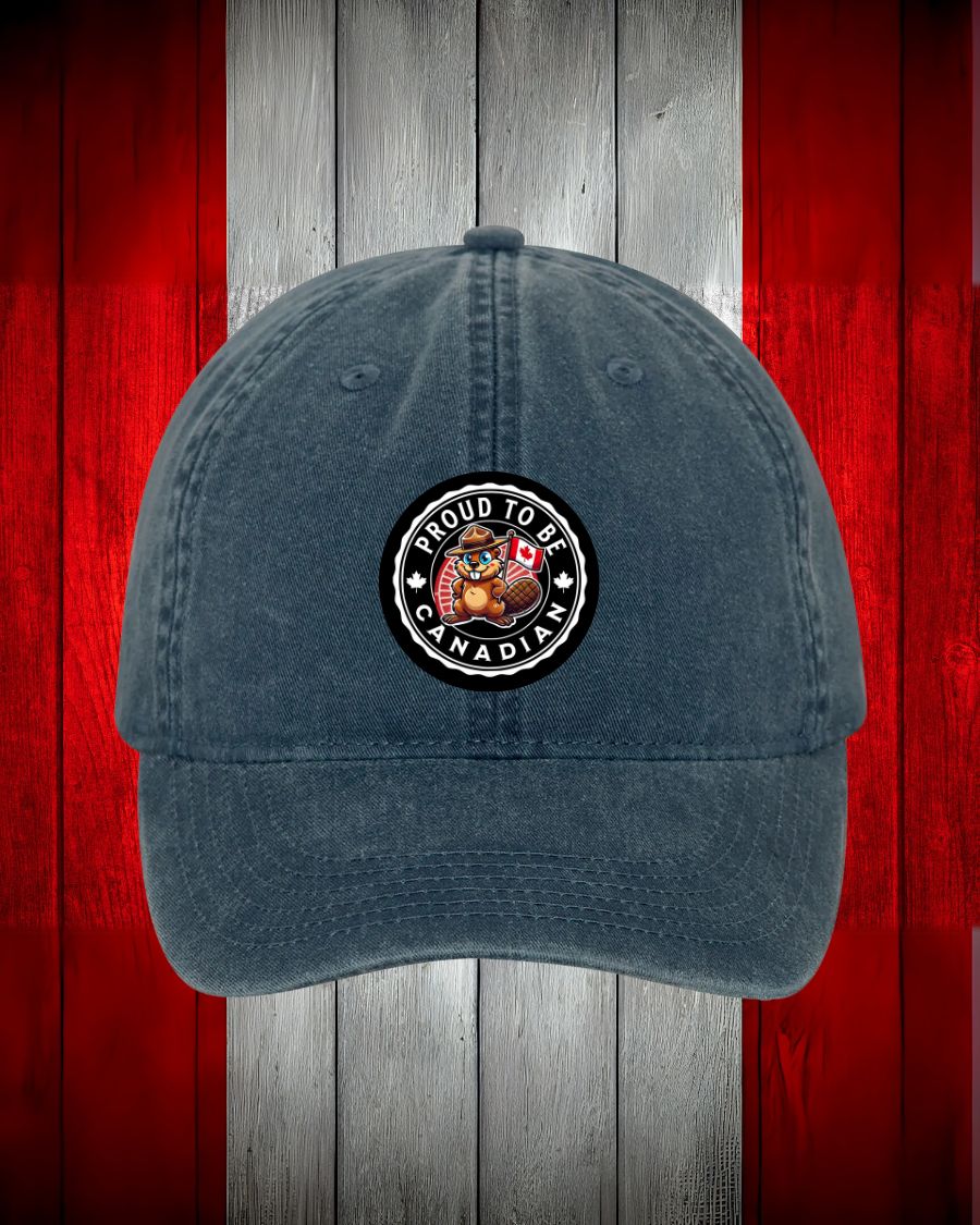Proud to be Canadian Beaver design Hat