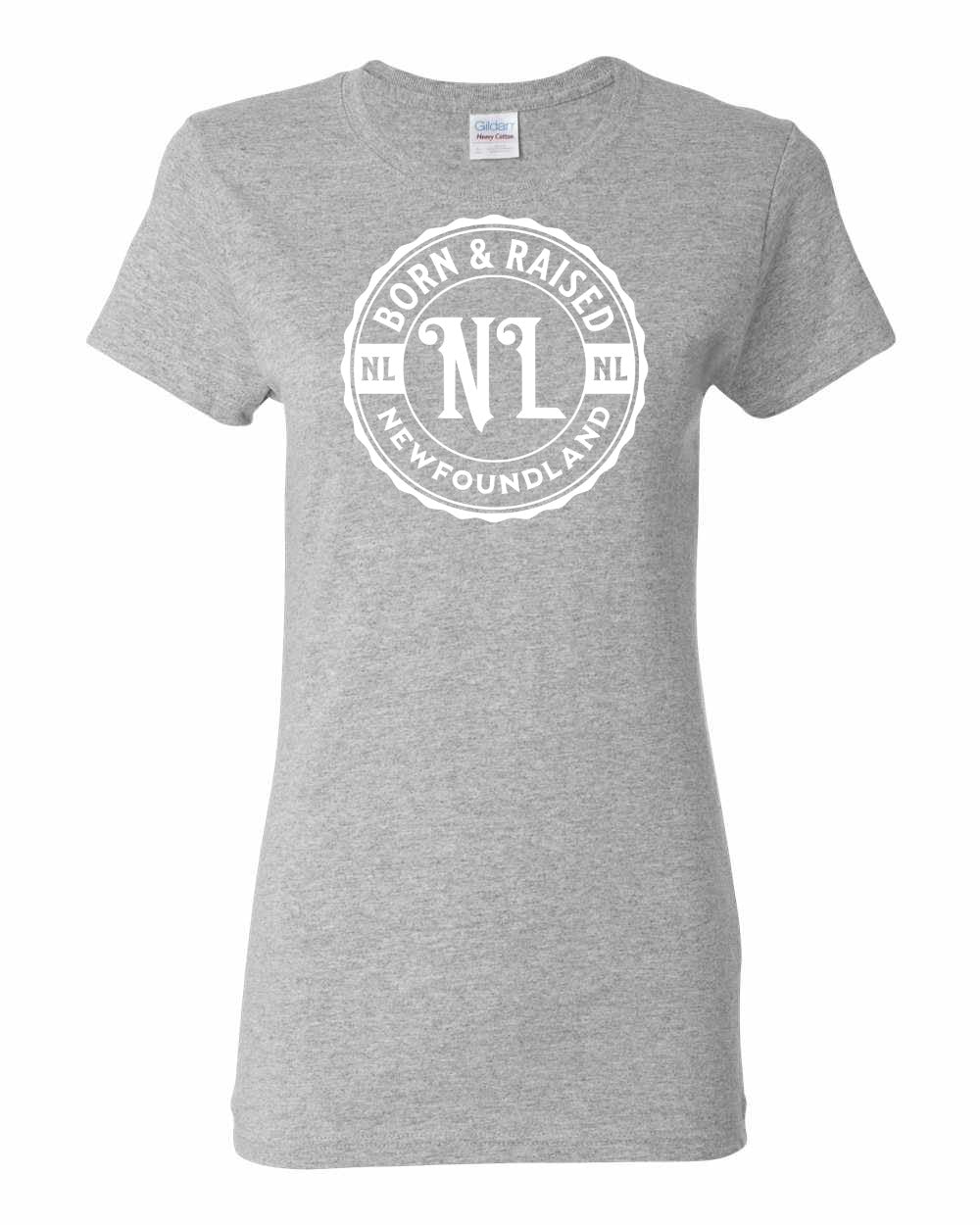 Born & Raised Newfoundland Full Women's Tee