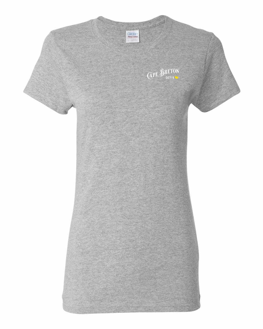 CB Diva Left Chest and Back Women's Tee
