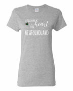 A piece of My heart in NFLD Tartan Heart Women's Tee