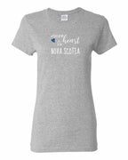 A piece of My heart in NS Tartan Heart Women's Tee