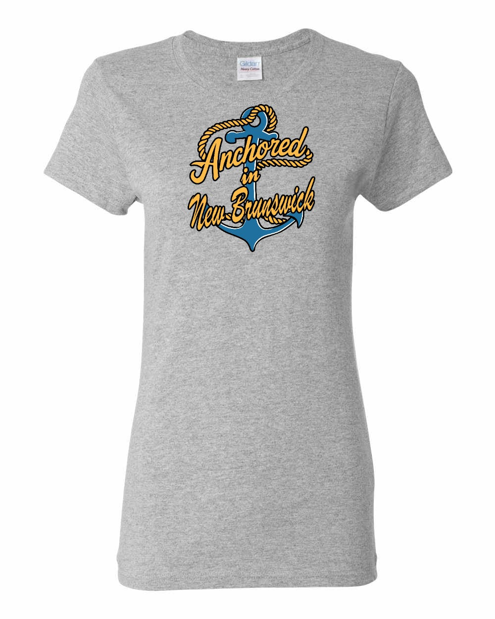 Anchored in New Brunswick Full Women's Tee