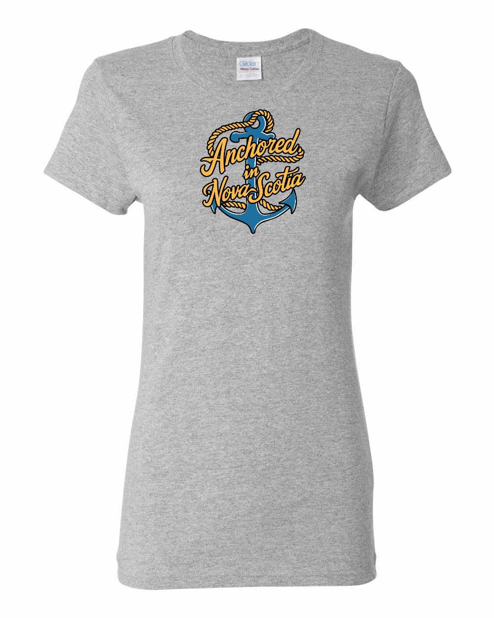 Anchored in Nova Scotia (New Design) Full womens-tee