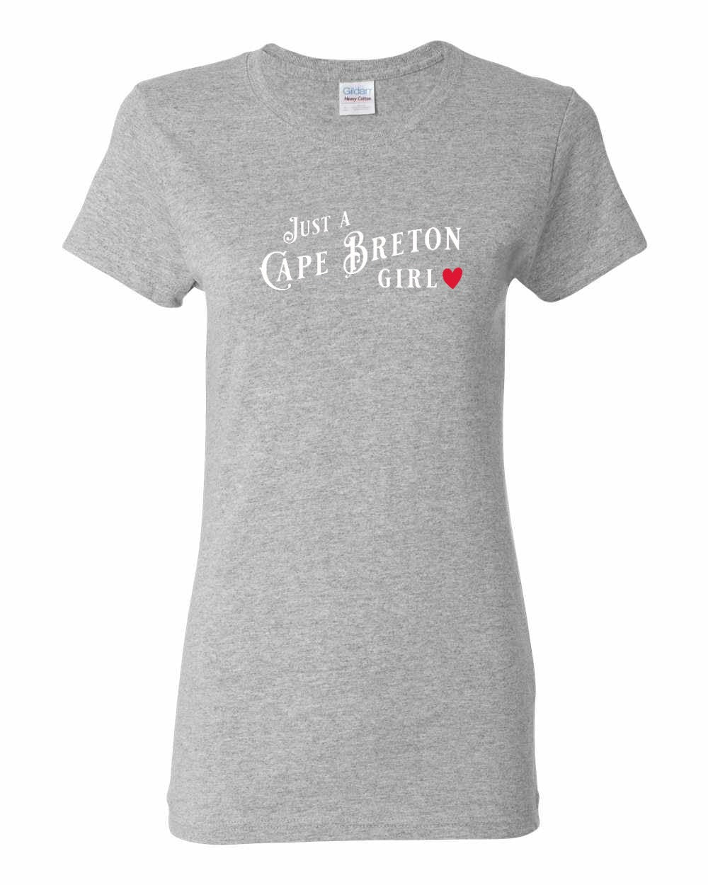 Just a Cape Breton Girl Red Heart Full Women's Tee