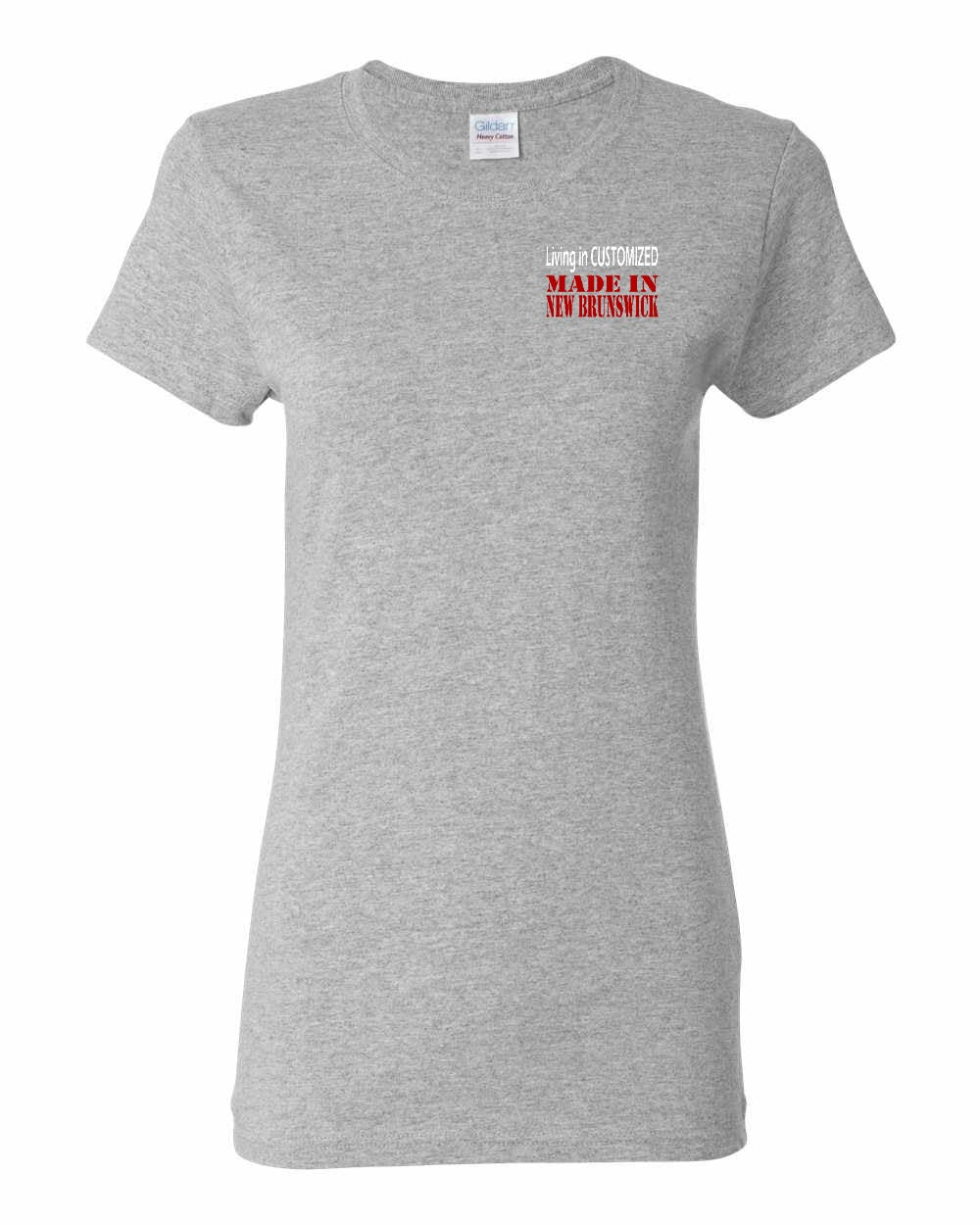 Living in Custom Made in NB Left Chest Women's Tee