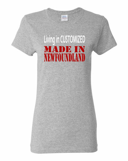 Living in Custom Made in Newfoundland Full Women's Tee