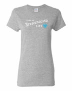 Living the NFLD Life blue Women's Tee