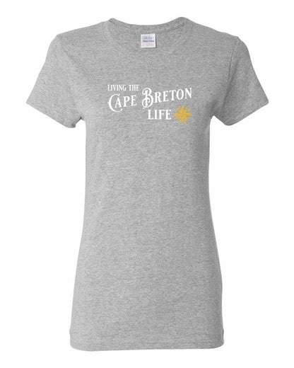 Living the Cape Breton Life yellow Full Women's Tee