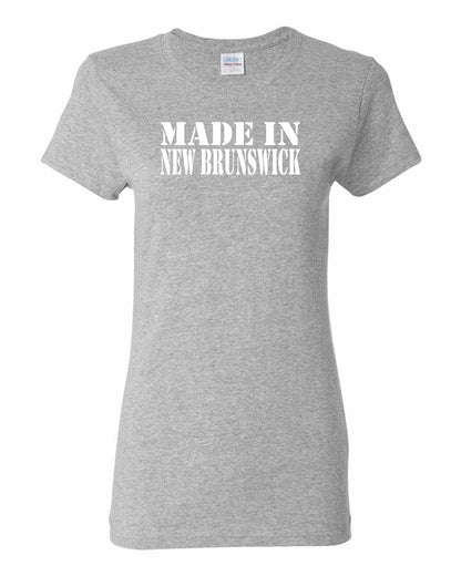 Made In New Brunswick ( White Lettering) Full Women's Tee