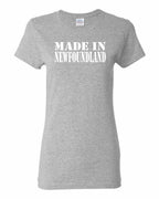 Made In NFLD ( White Lettering) Women's Tee