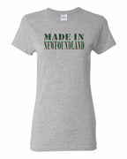 Made In NFLD ( Tartan Lettering) Women's Tee