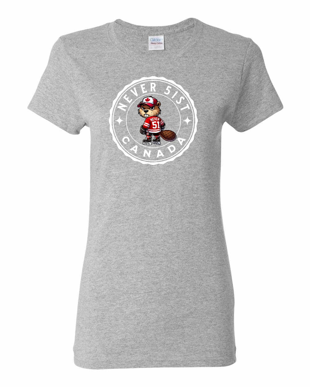 Never 51st Beaver Women's Tee - Gildan Canada (sewn Internationally)