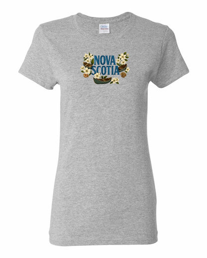 Nova Scotia Flowers Full womens-tee