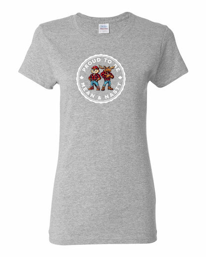 Proud to be Mean and Nasty Leaf Full Front Women's Tee