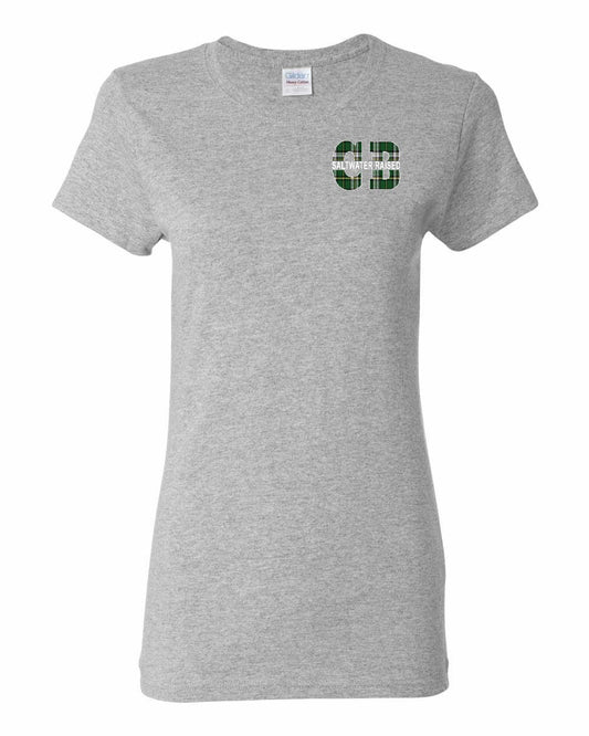 Saltwater Raised Left Chest and Back Women's Tee